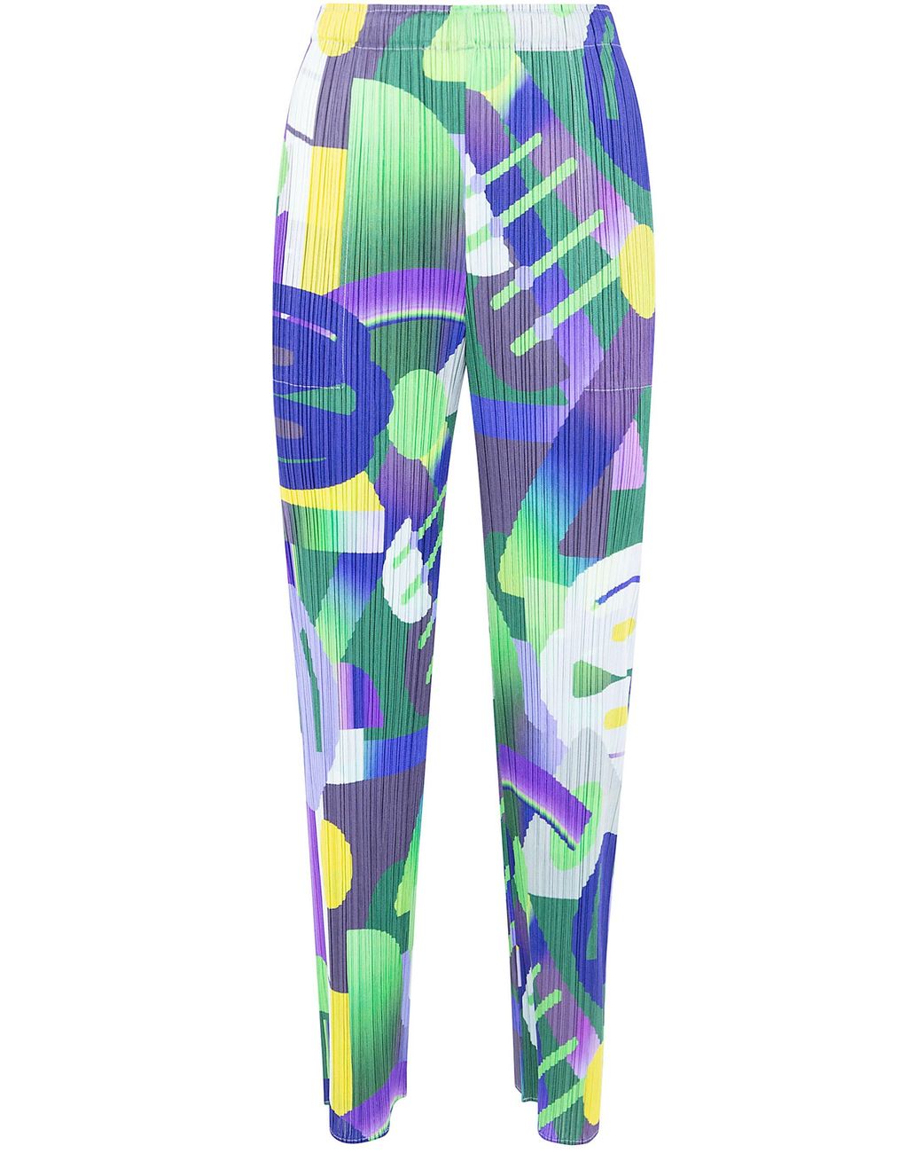 Pleats Please Issey Miyake Blue Pleats Please By Issey Miyake "Playground" Trousers