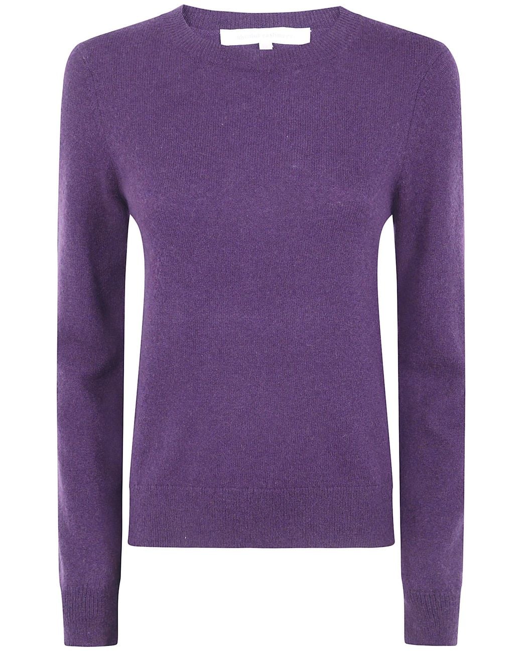 ABSOLUT CASHMERE Purple Sweater Round Neck "Catelina"