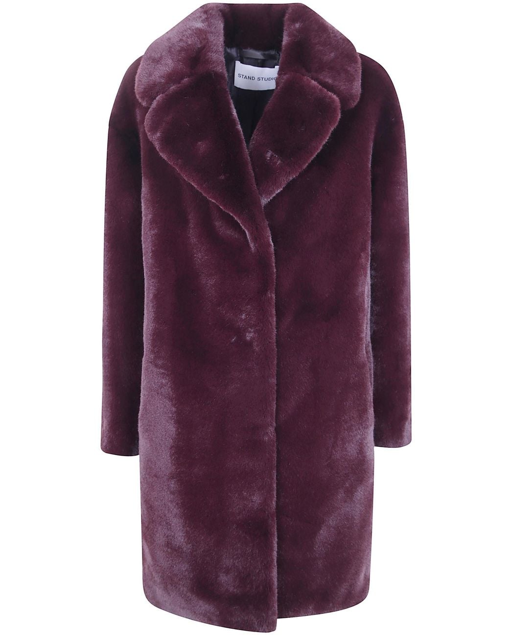 Stand Studio Purple Cocoon Coat