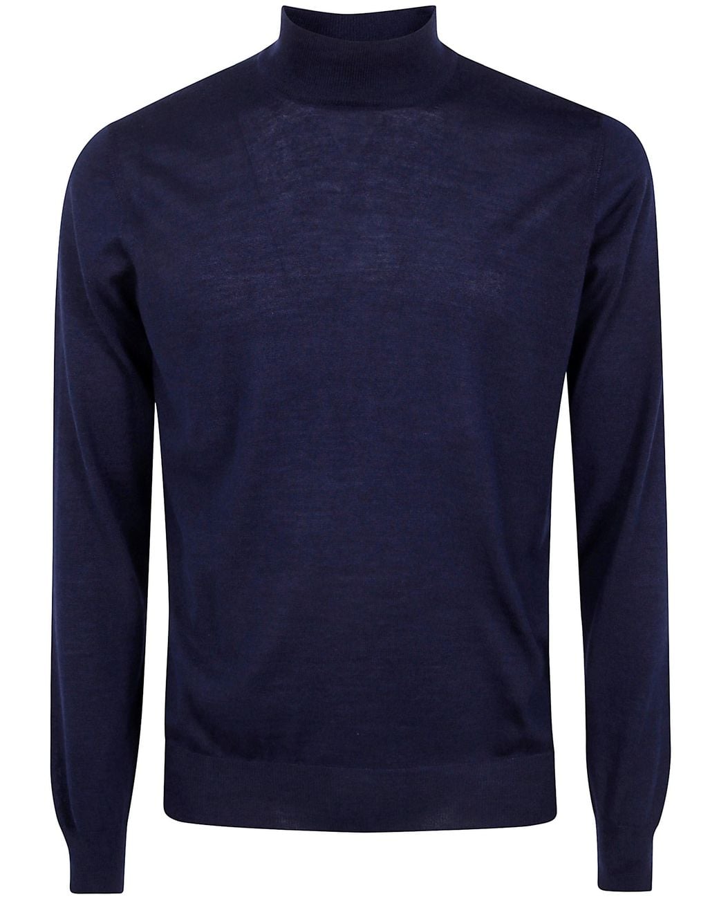 Gran Sasso Blue Straight Leg Pants With Lapel
