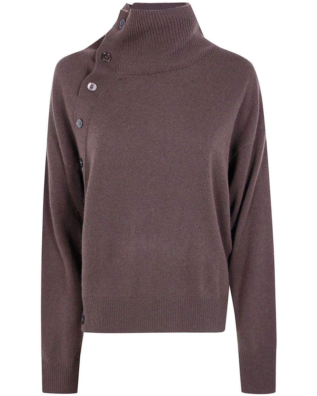 Seventy Brown Sweater Wool Cashmere Blend Turtle Neck