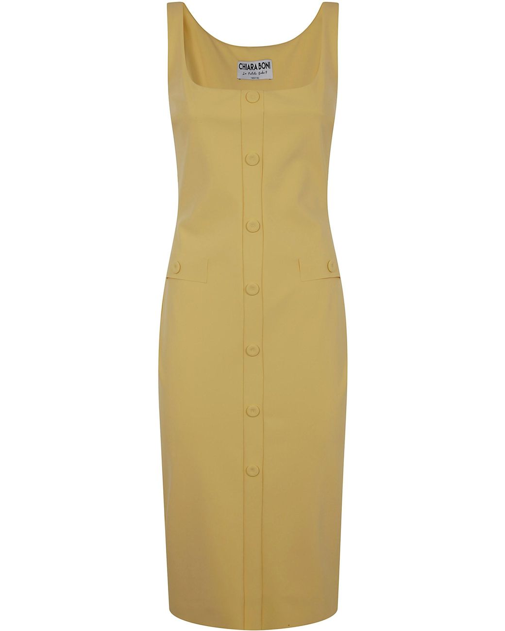 La Petite Robe Di Chiara Boni Yellow Josuke Jersey Dress