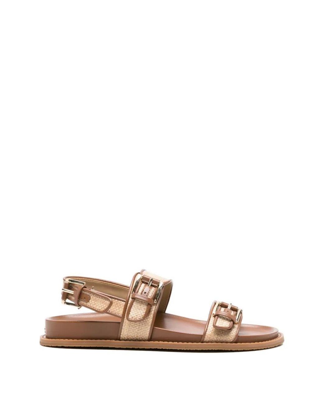 MICHAEL Michael Kors White "Nia" Flat Sandal T. 005