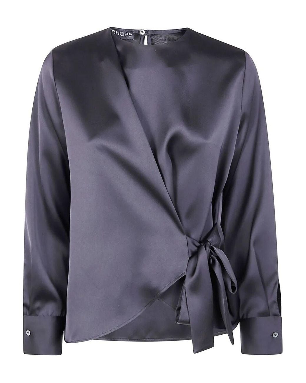 DR. HOPE Blue Bow Blouse
