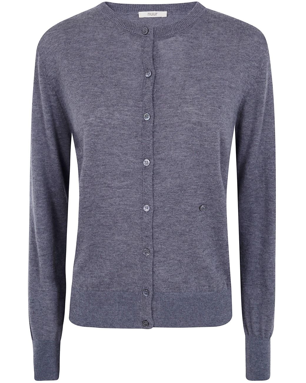Nuur Blue Cardigan Double Breasted "Korean"