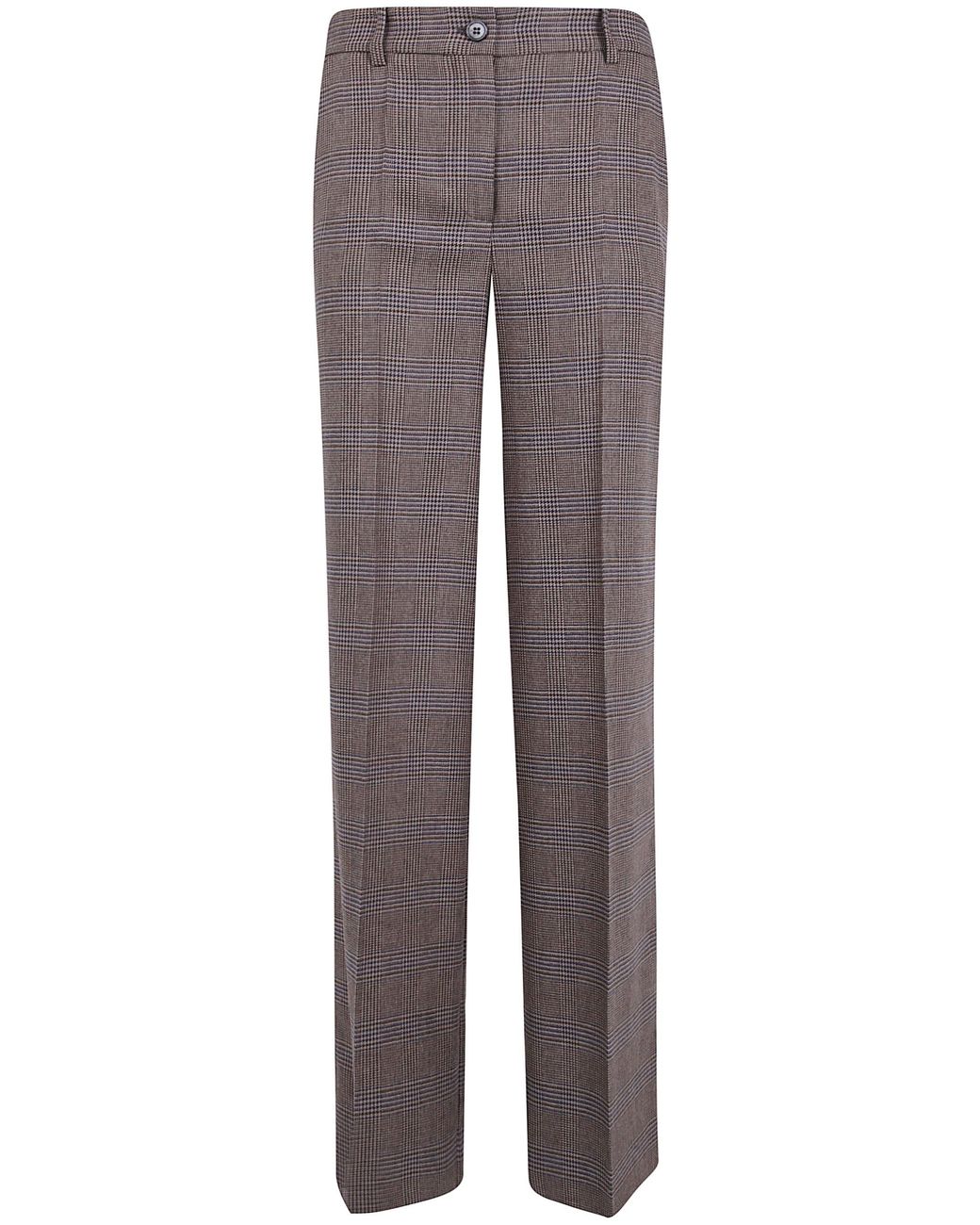 P.A.R.O.S.H. Gray P. A.R. O.S. H. Pants Checkered "Riley"