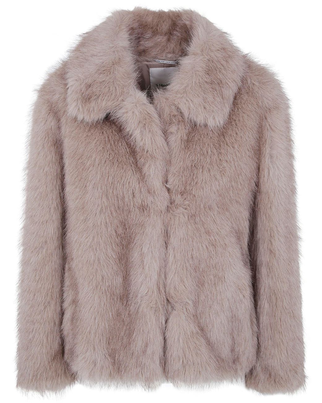Max Mara Brown Jacket Cropped Fur "Smm Alce"