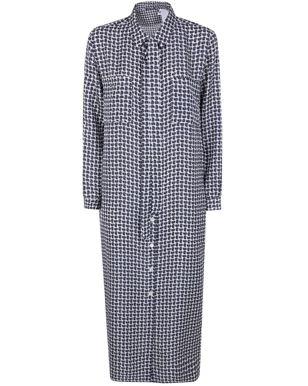 Laura Urbinati Gray Belt Long Sleeves Shirt Dress