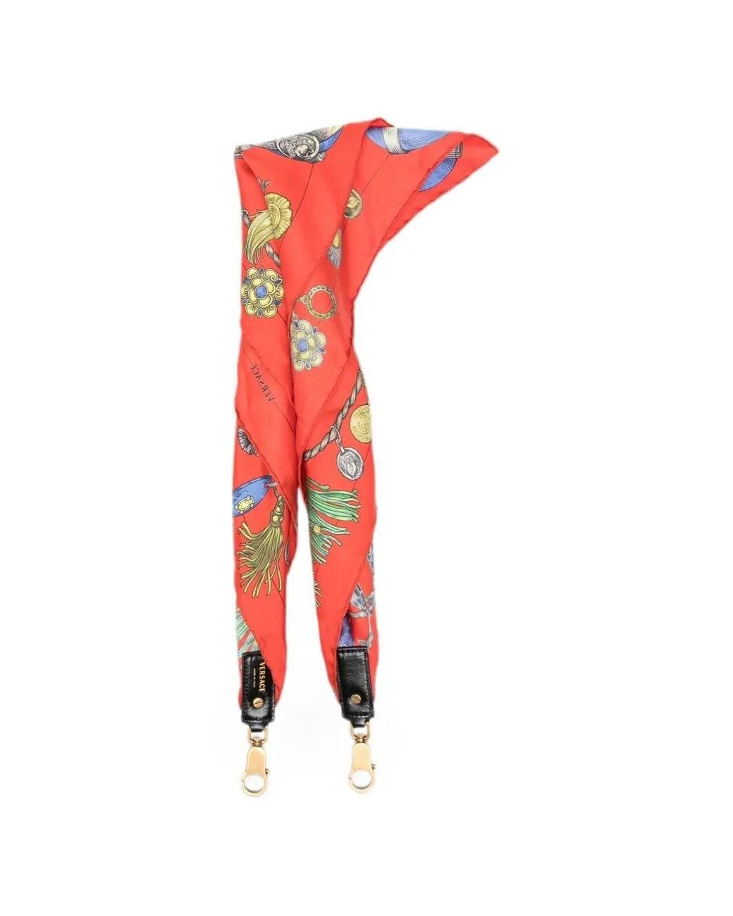 Sciarpa Con Chiusure Dorate di Versace in Red