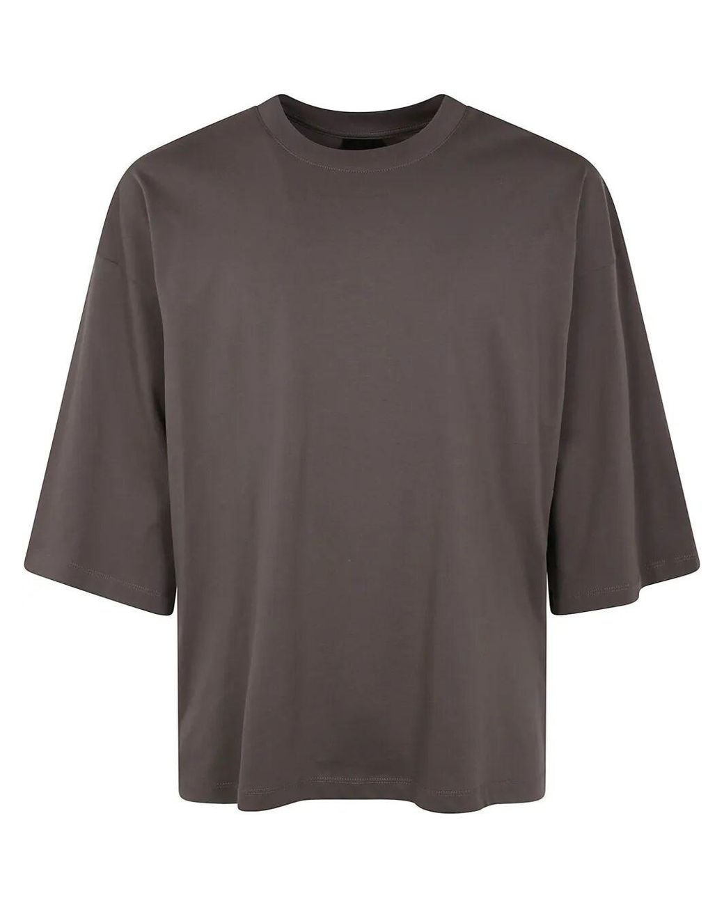 Thom Krom Gray Oversized T-Shirt for men