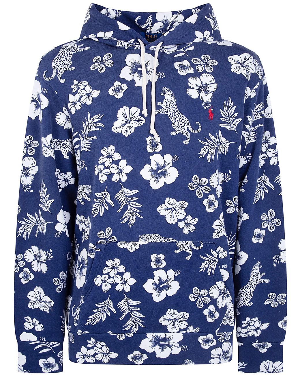 Polo Ralph Lauren Blue Hooded Long Sleeves Sweatshirt for men