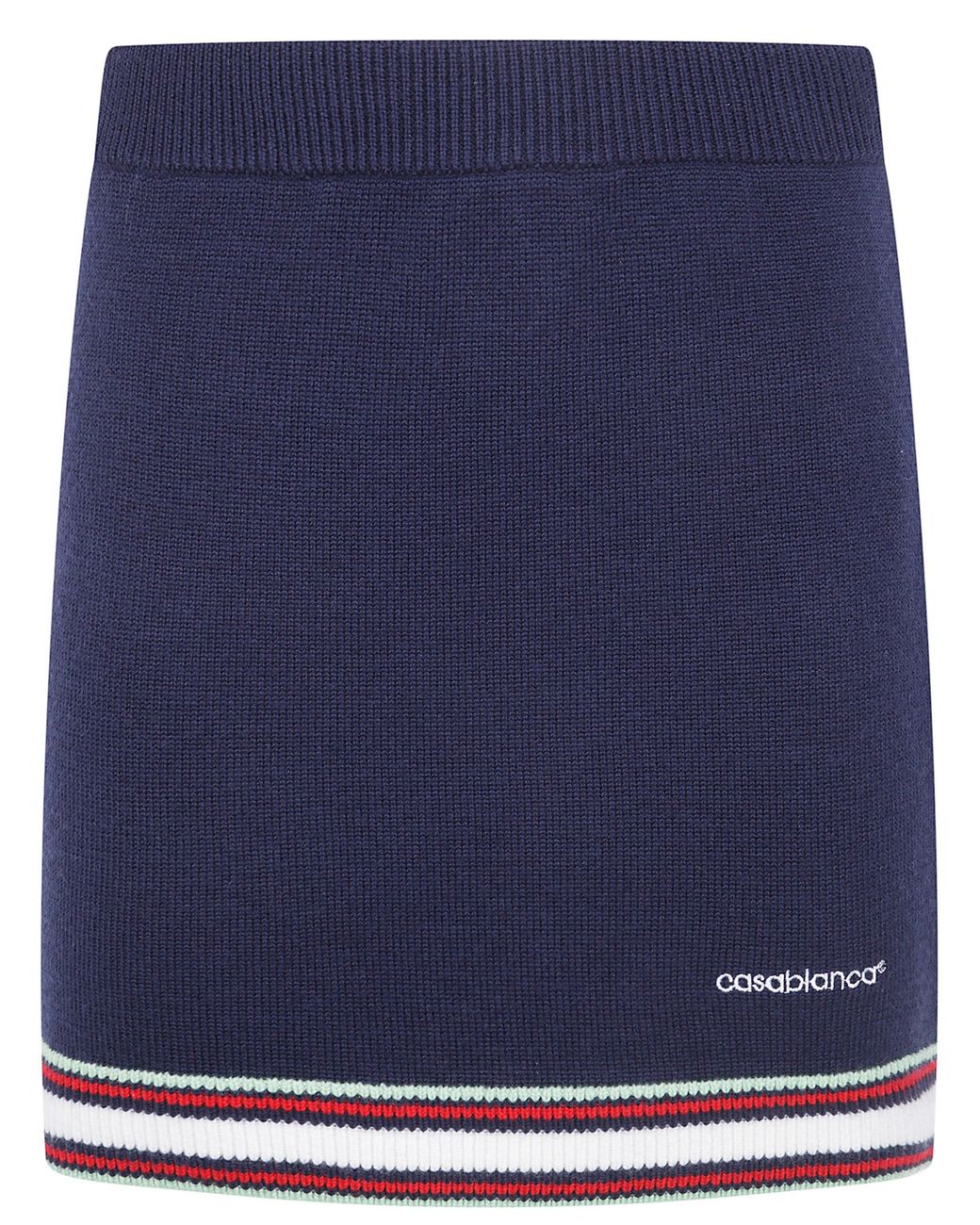 Casablanca Blue Merino Mini Skirt