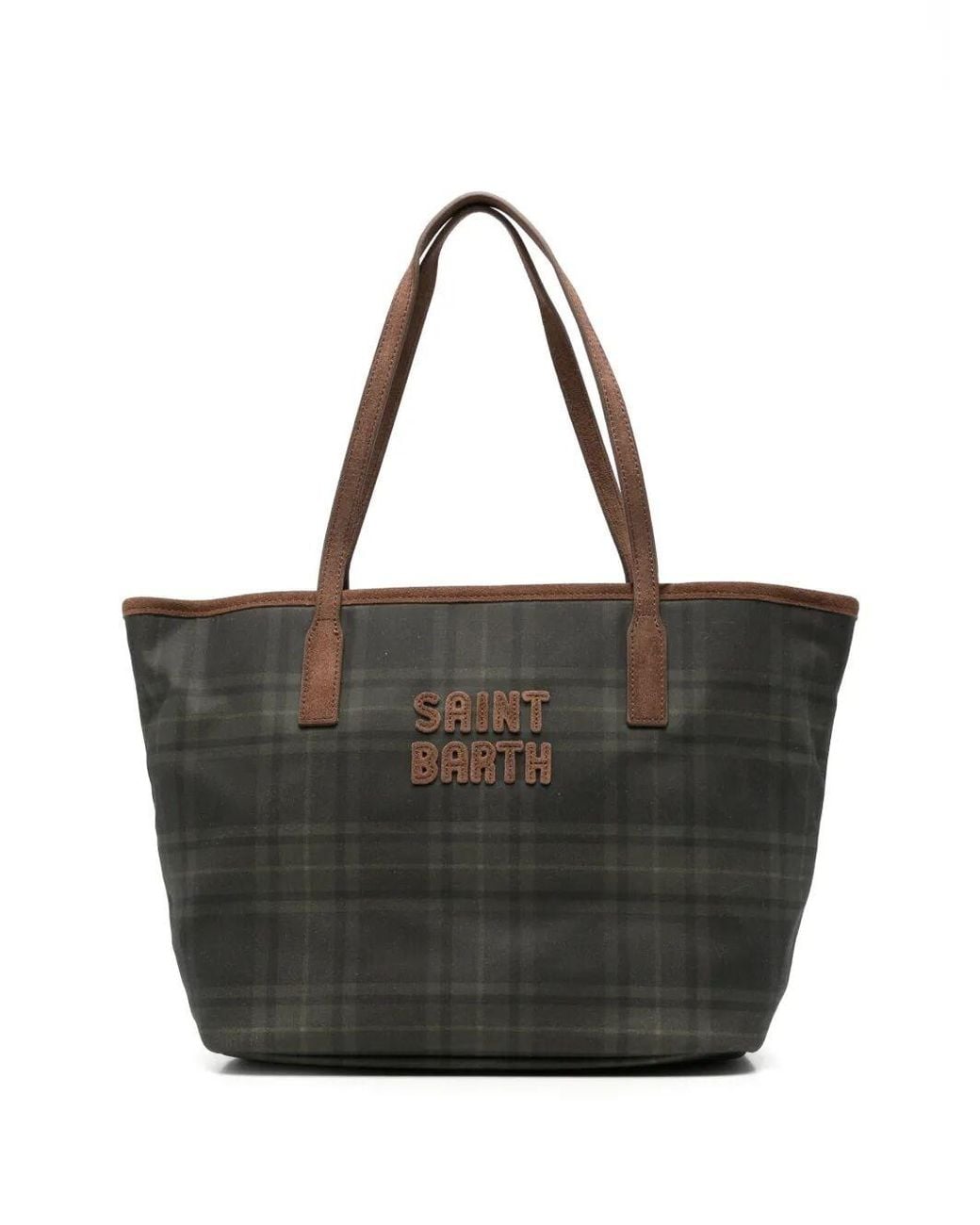 Mc2 Saint Barth Black Handbag Mid Wax City Bag Mid Wax