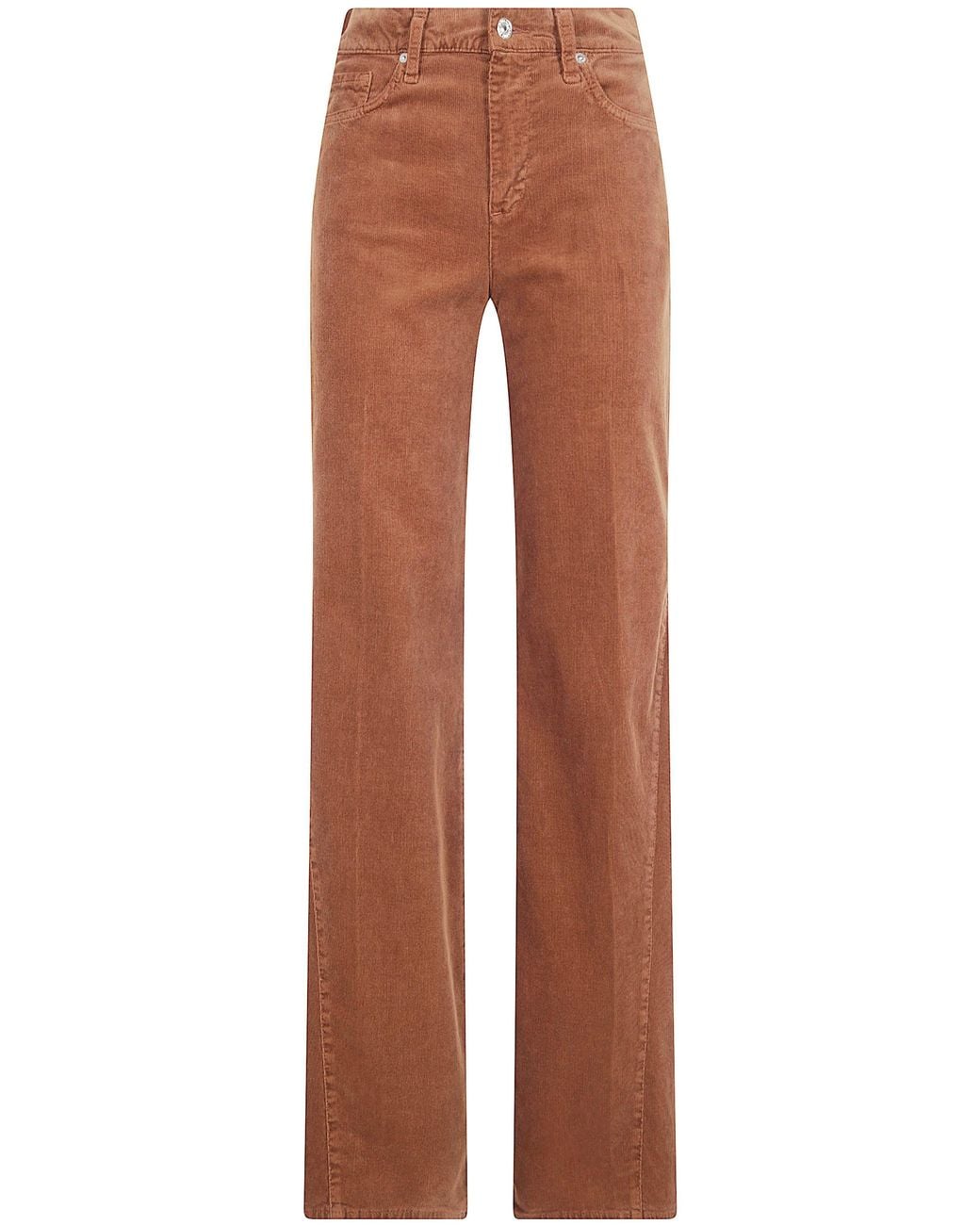 7 For All Mankind Brown Jeans Straight Leg "Lotta Corduroy"
