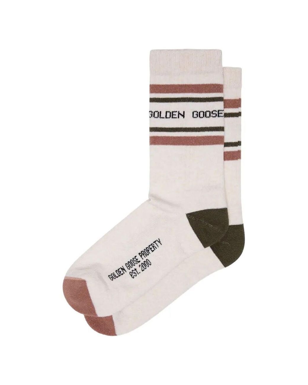 Golden Goose Deluxe Brand White Logo Socks for men