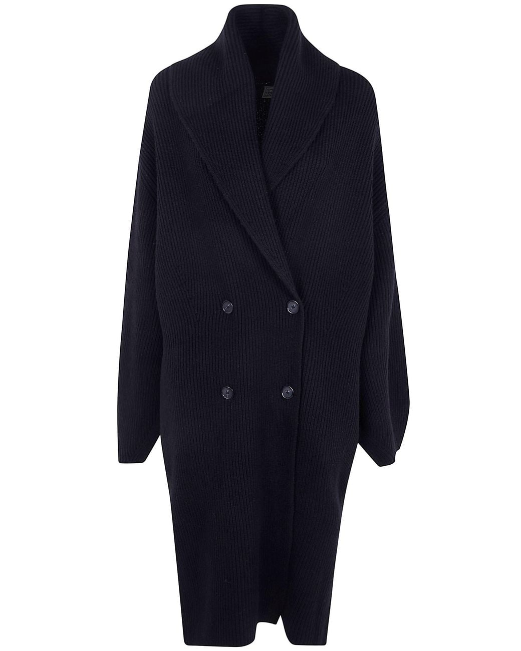 Totême Blue "Long Shawl Lapel" Cardigan