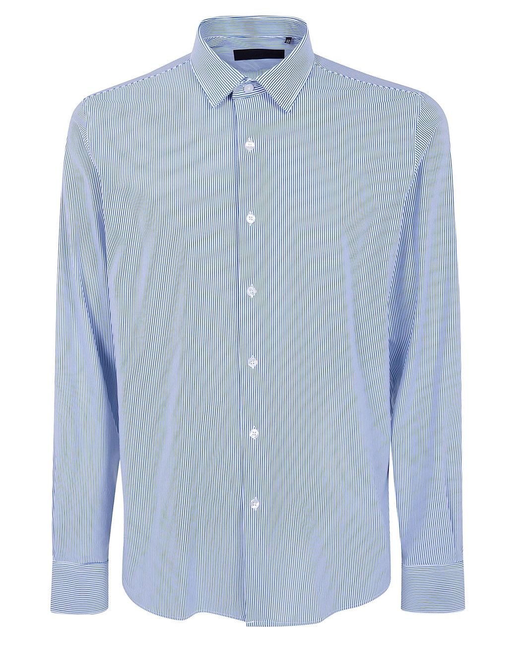 Rrd Blue "Oxford" Jacquard Stripe One Shirt for men