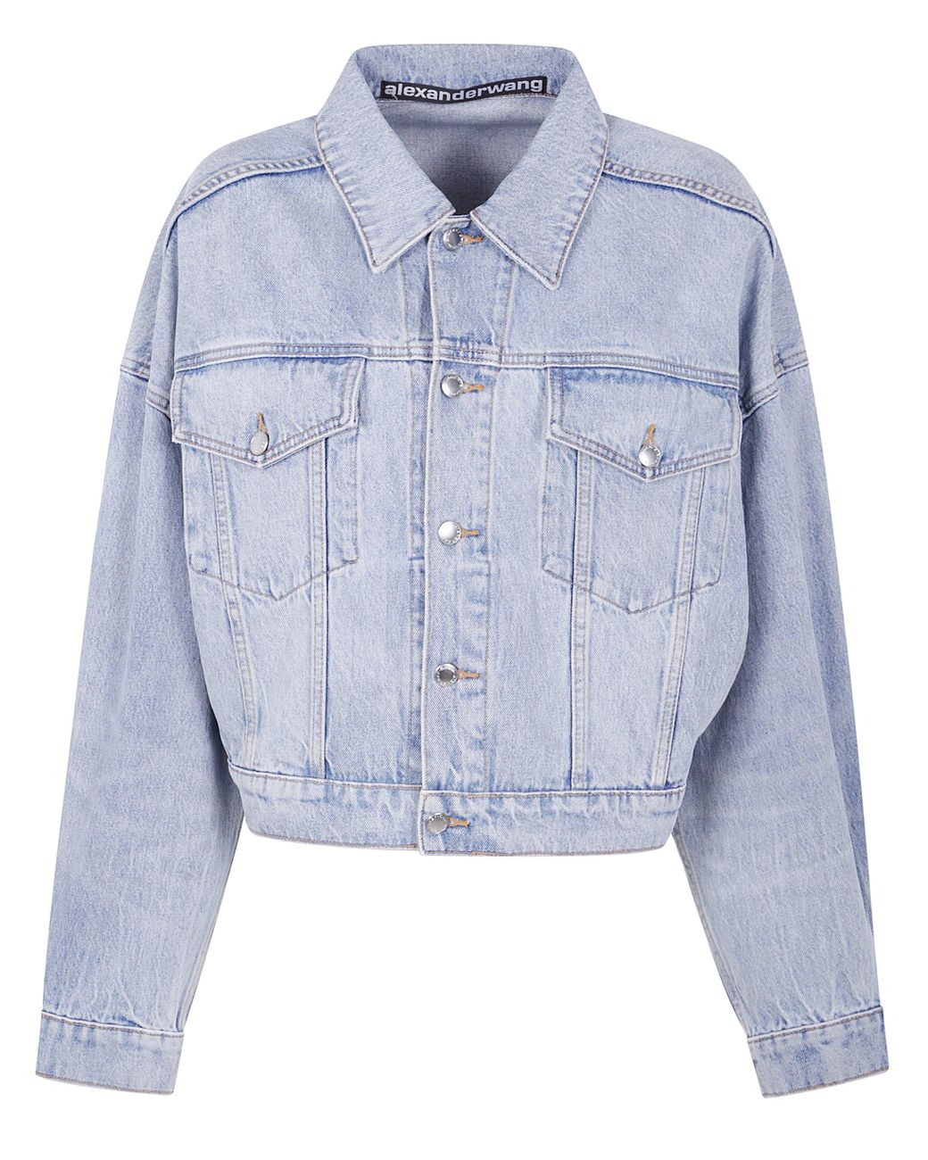 Alexander Wang Blue Clip Trucker Jacket