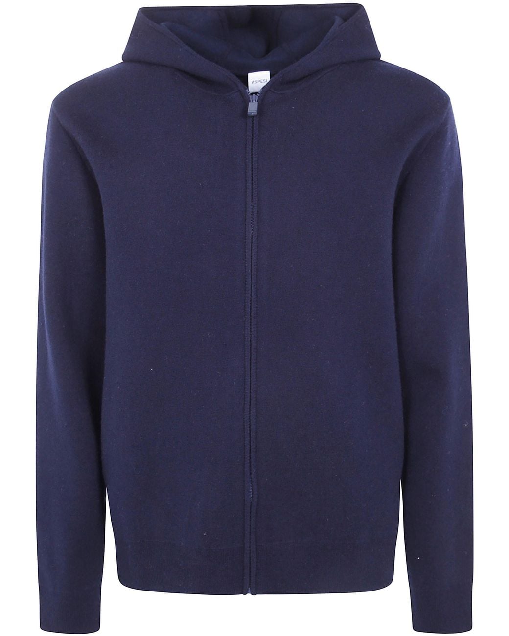 Aspesi Blue Zip-Up Sweater "M657" for men
