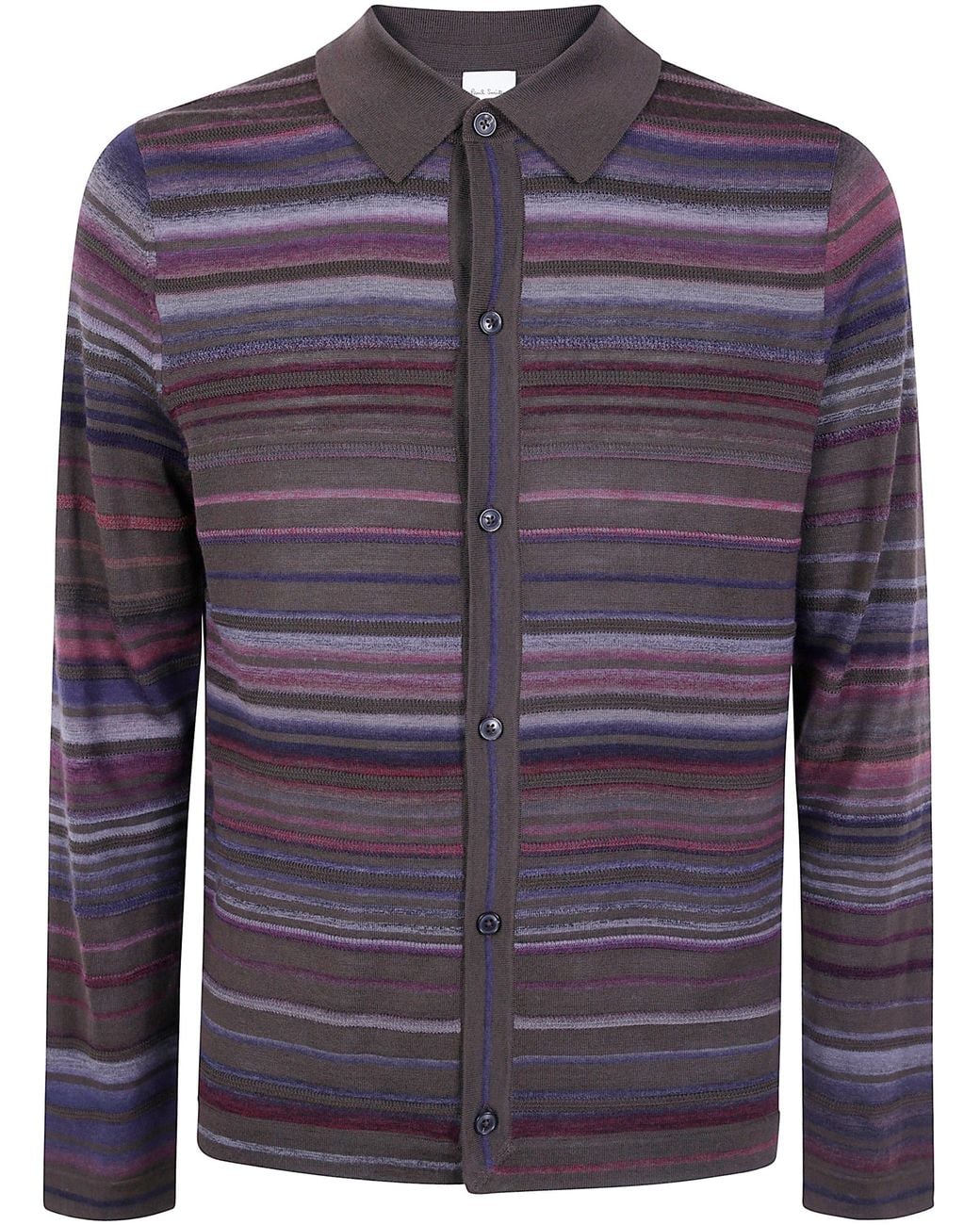 Paul Smith Blue Cardigan Button Thru for men
