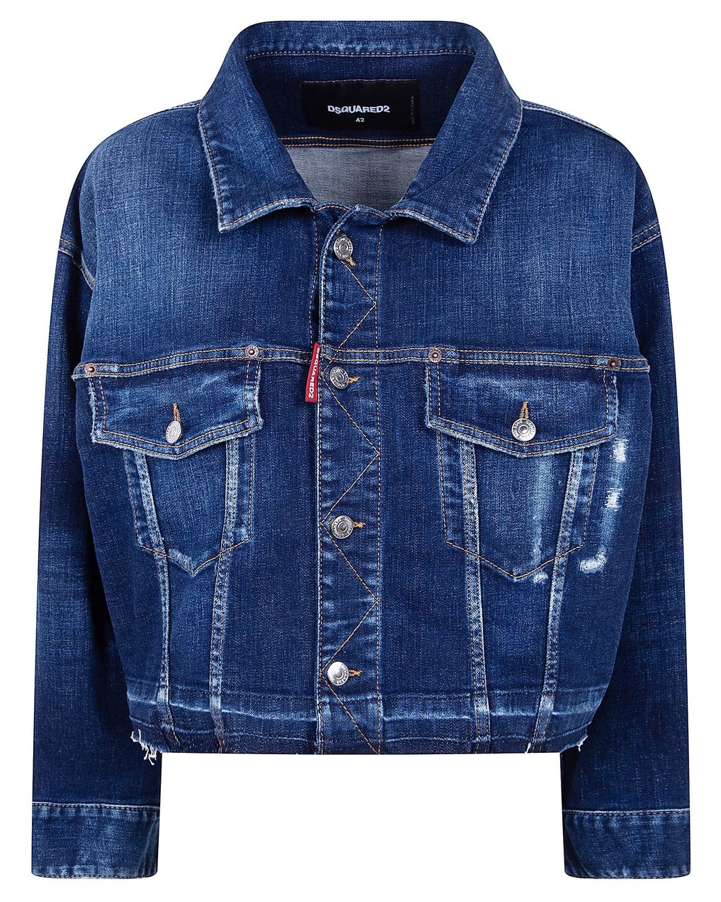 DSquared² Blue Cropped Jeans Jacket