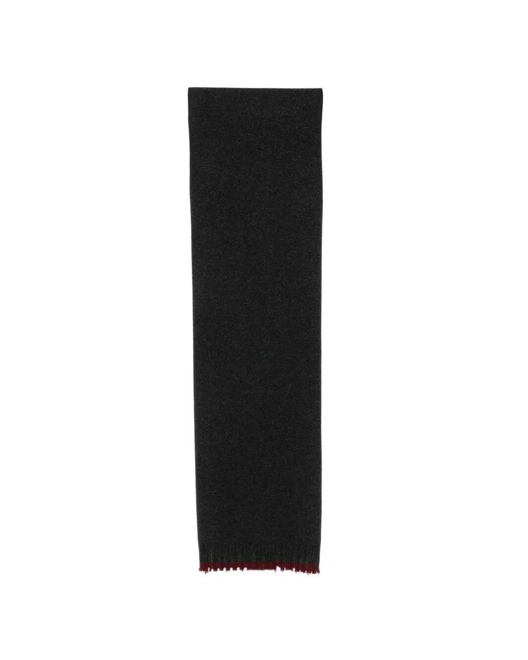 Sciarpa Cashmere "Plain Ws" di Uma Wang in Black da Uomo