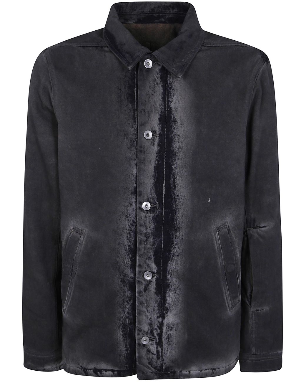 Rick Owens Black Jacket Main Zip "Brad" for men