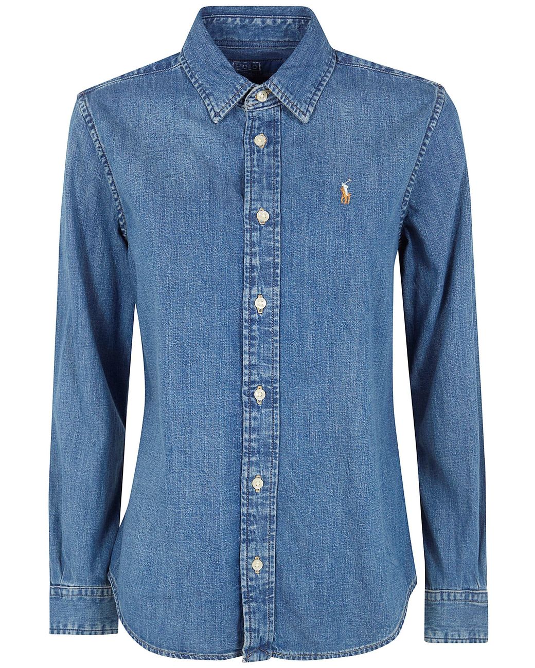 Polo Ralph Lauren Blue Slim Fit Denim Shirt