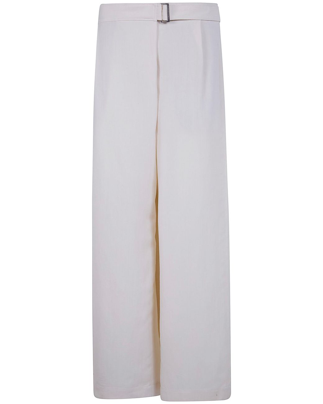 Brunello Cucinelli White Linen Blend Trousers