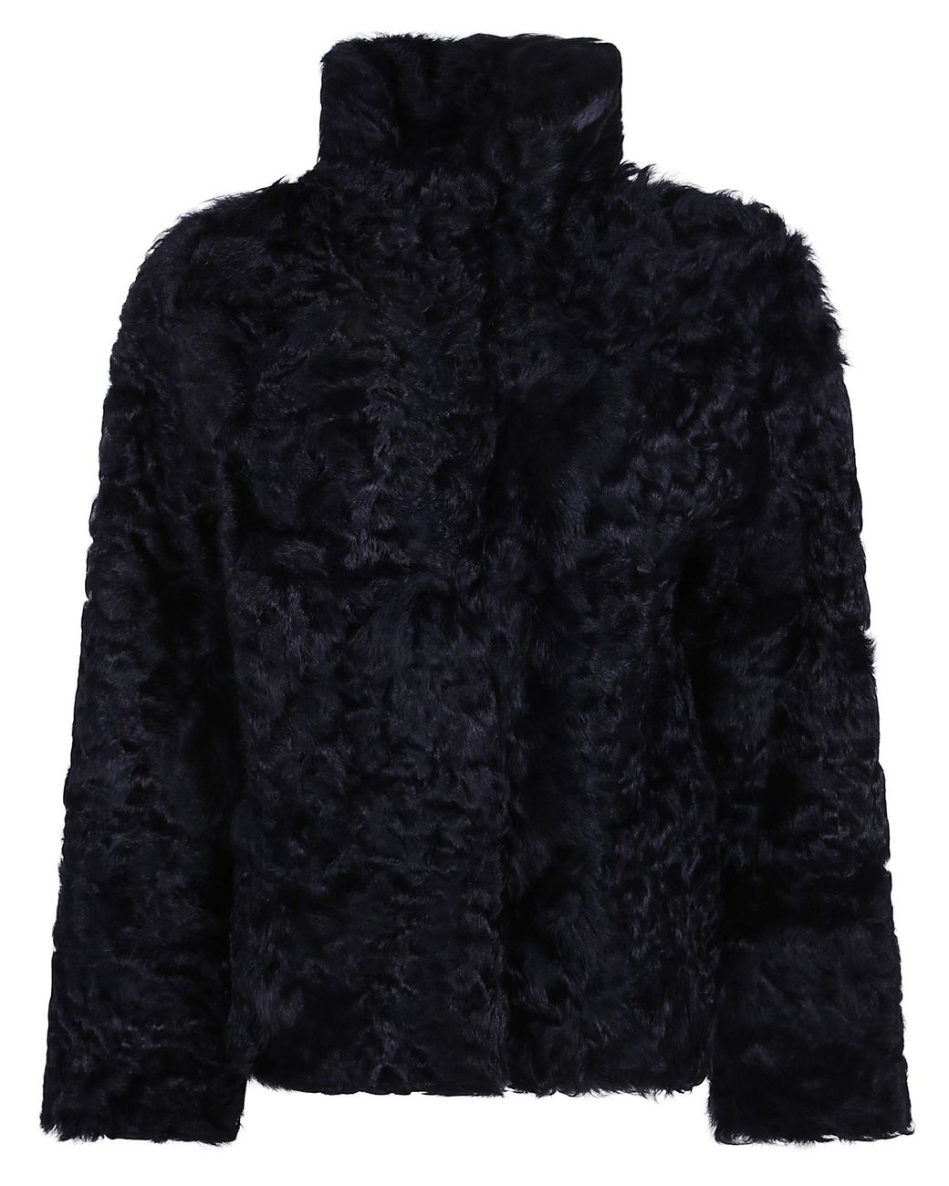 P.A.R.O.S.H. Black P. A.R. O. H. Coat With Fur "D431914.Leak26"