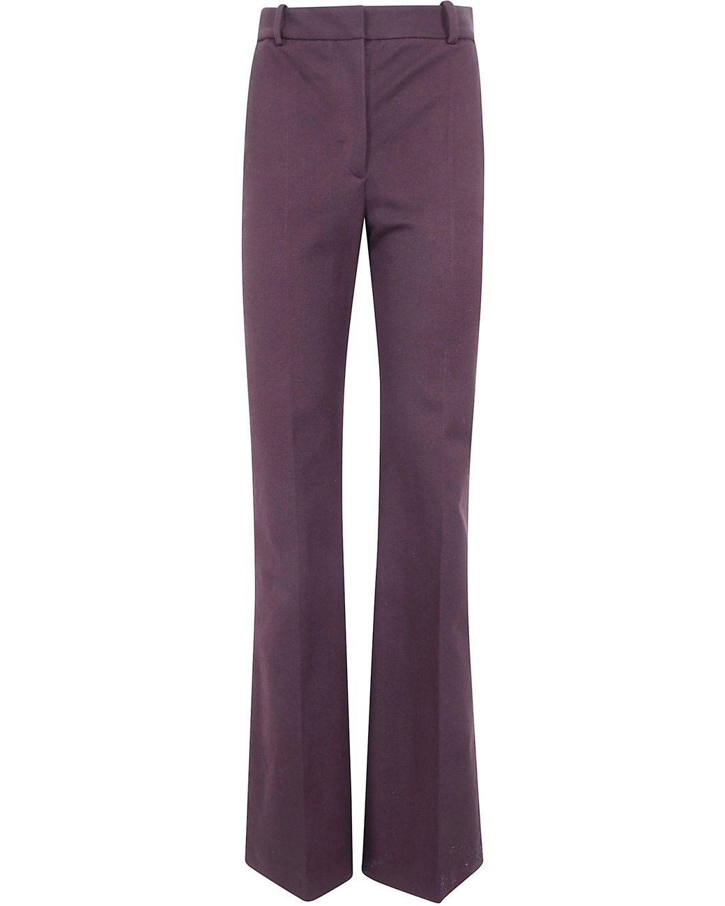 Joseph Purple Trousers Gabardine Stretch "Tafira"