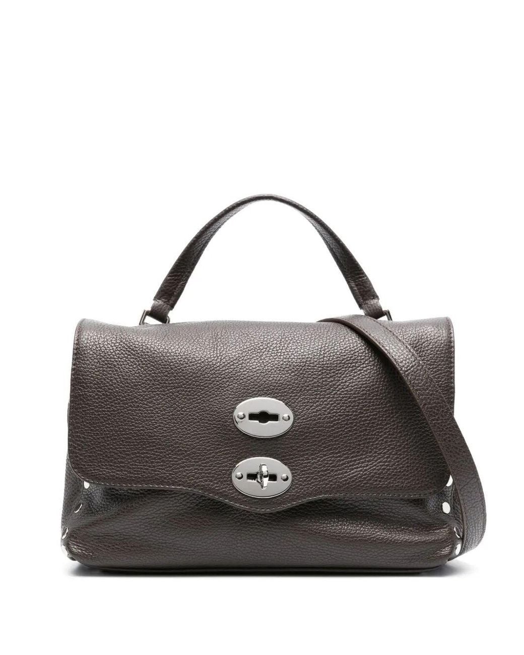 Zanellato Black Small Messenger Bag "Postina Daily"