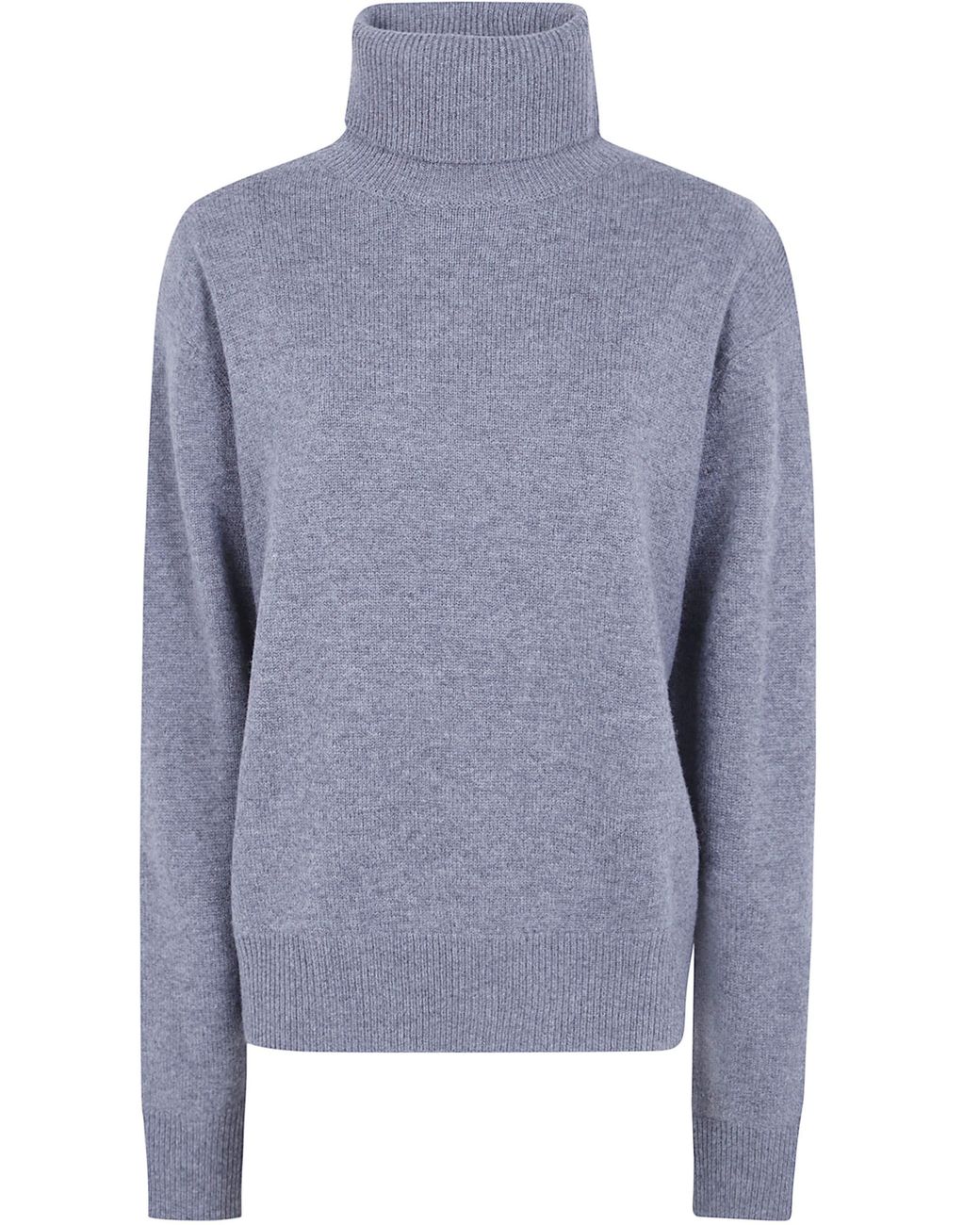 Frankie Shop Blue "Gala" Padded Knit Turtleneck