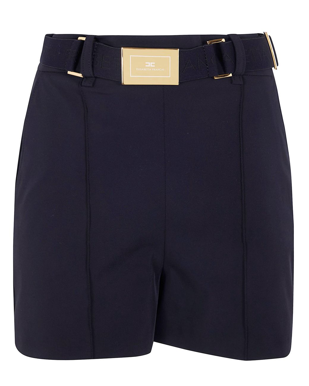 Elisabetta Franchi Blue Belted Shorts