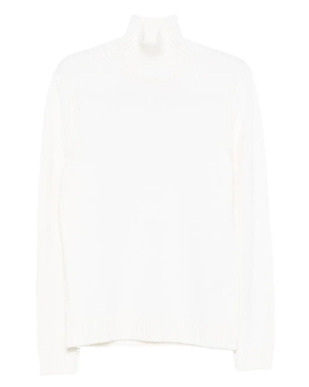 Dondup White "Dolcevita" Turtle Neck Sweater for men