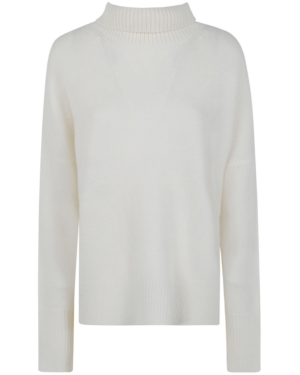 Lisa Yang White Sweater 100% Knitted Cashmere "Heidi"