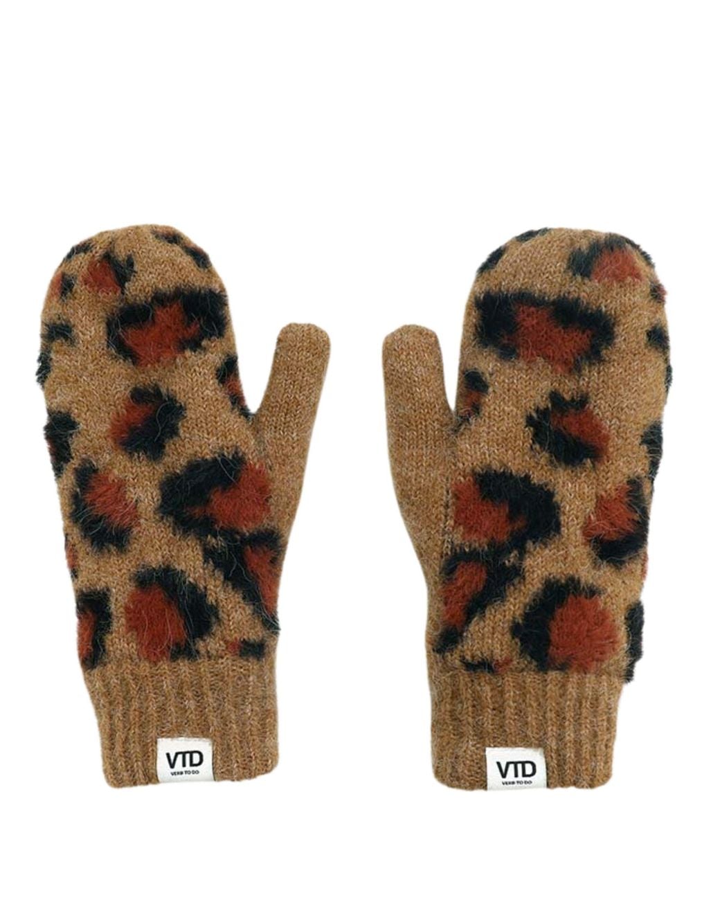 Verb to Do White Gloves Leopard Print Dream Girl