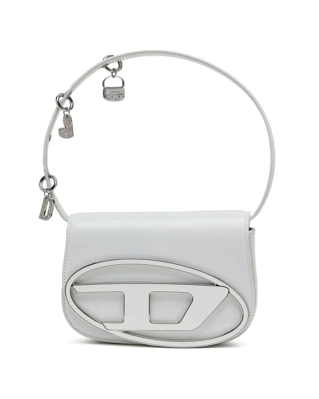 DIESEL Gray 1Dr Leather Shoulder Bag