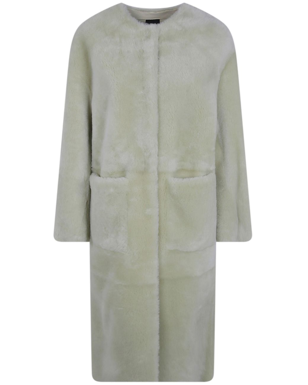 Blancha Gray Jacket Merino Shearling Coat