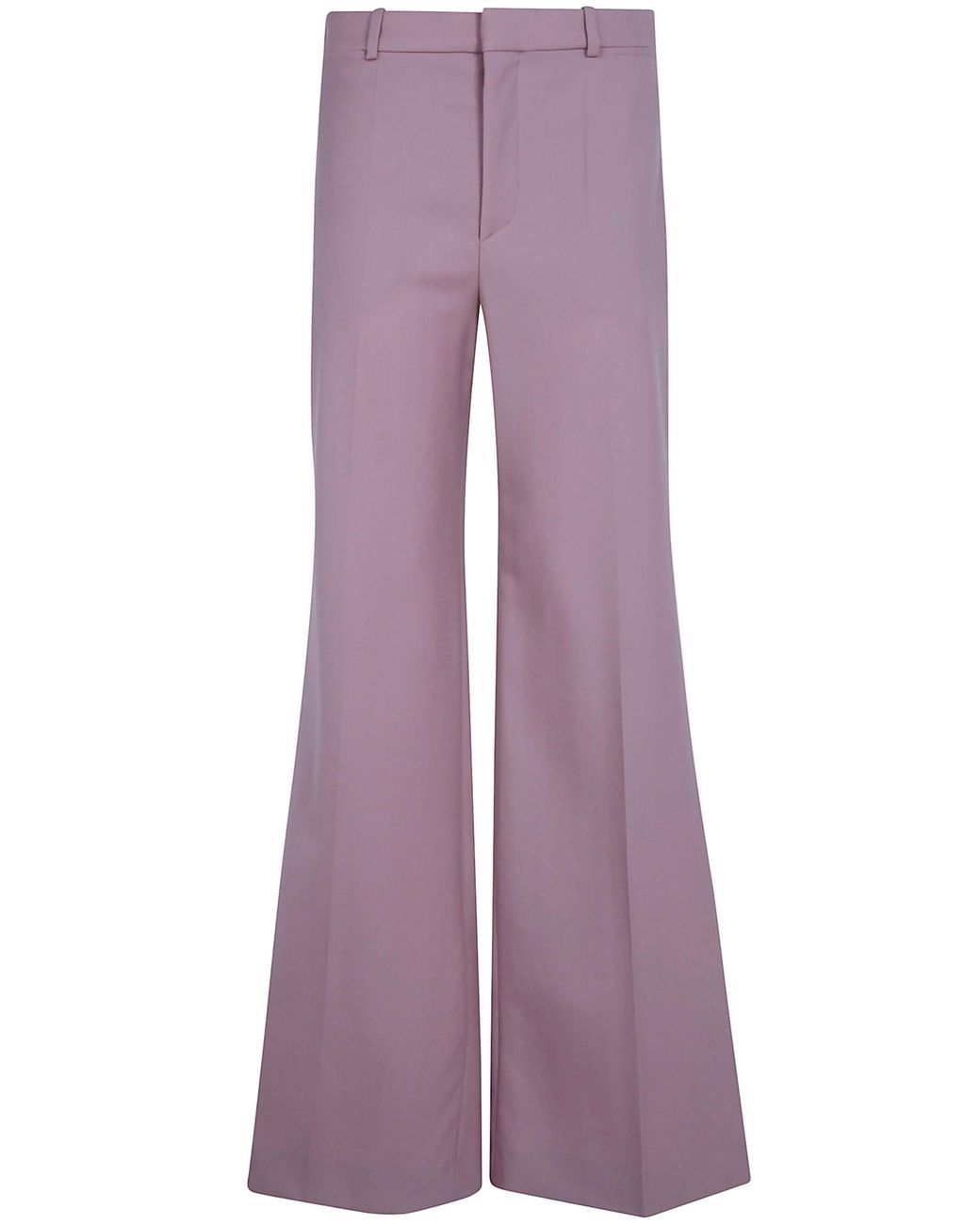 Chloé Purple Flare Leg Trousers