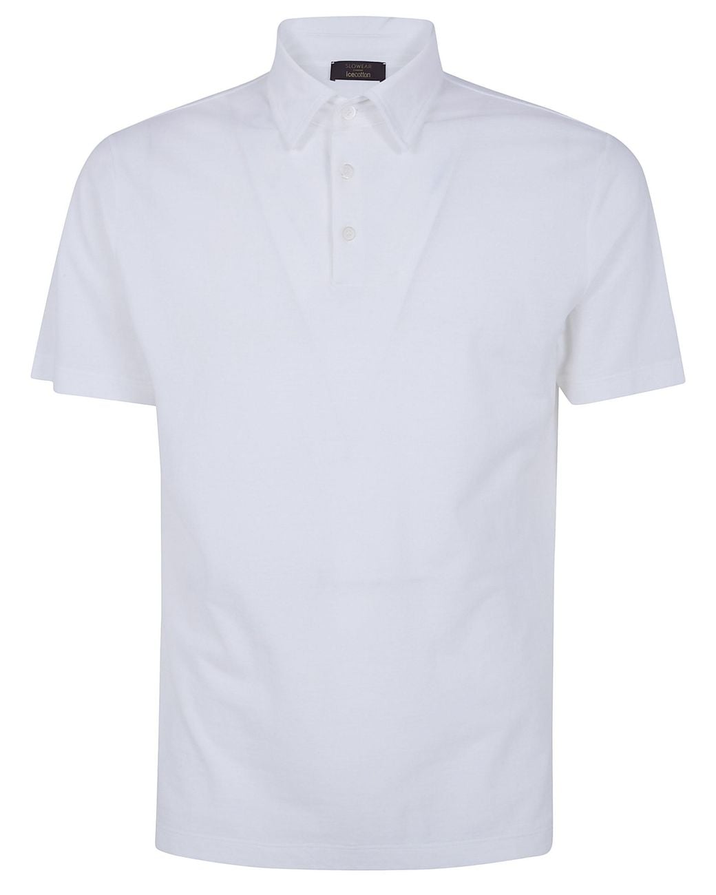 Zanone White Short Sleeves Polo Shirt for men