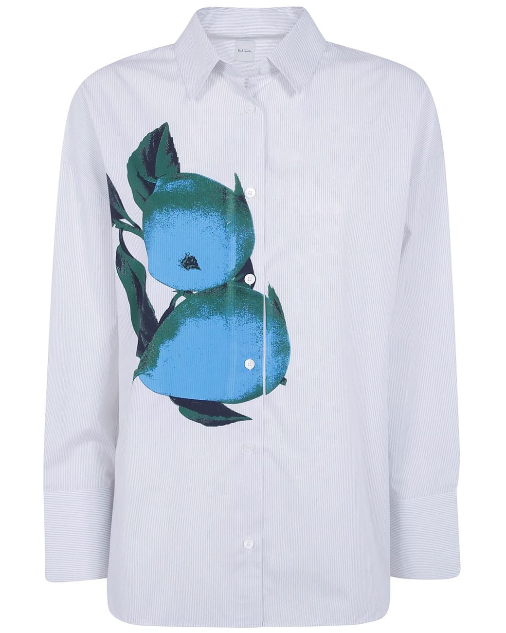 Paul Smith Blue Shirt Fruit Print