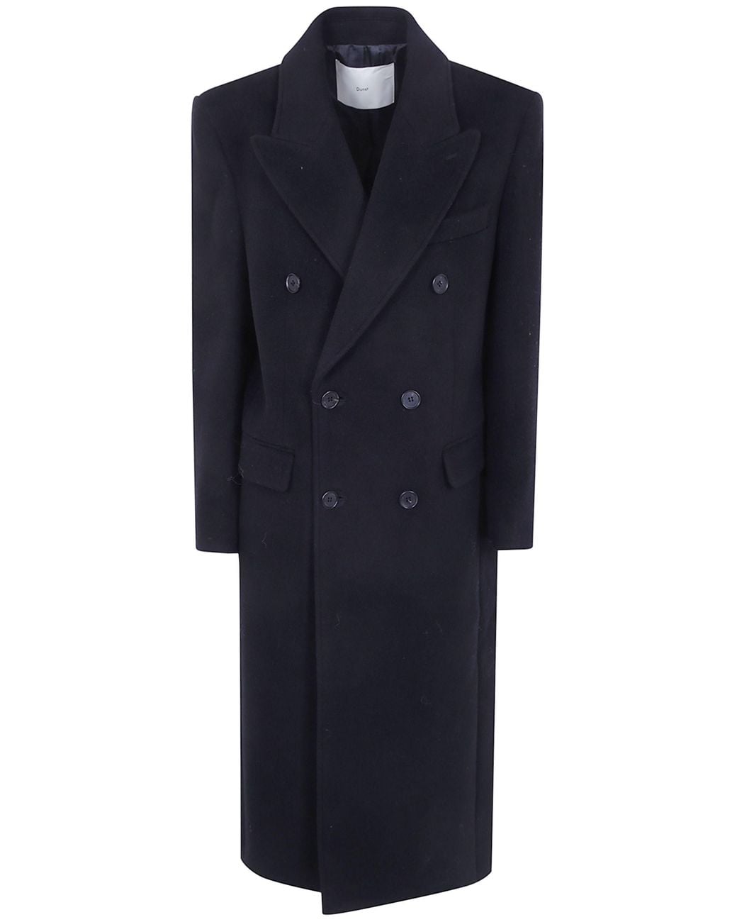 DUNST Blue Double-Breasted Coat Udco6D125Bk