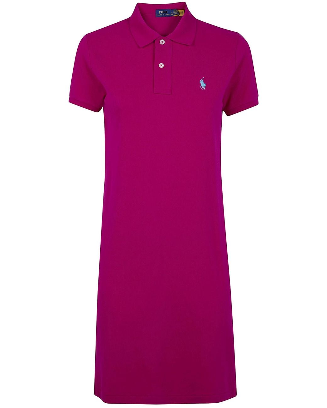 Polo Ralph Lauren Purple Polo Short Sleeves Mini Dress