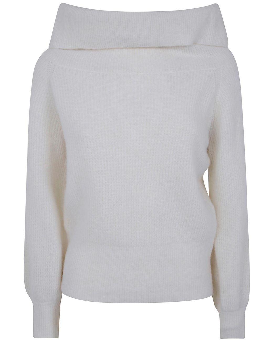 Mc2 Saint Barth Gray Sweater Large Collar "Aliette"