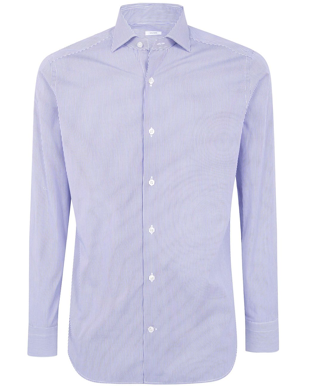 Caliban Blue Striped Shirt Shirt for men