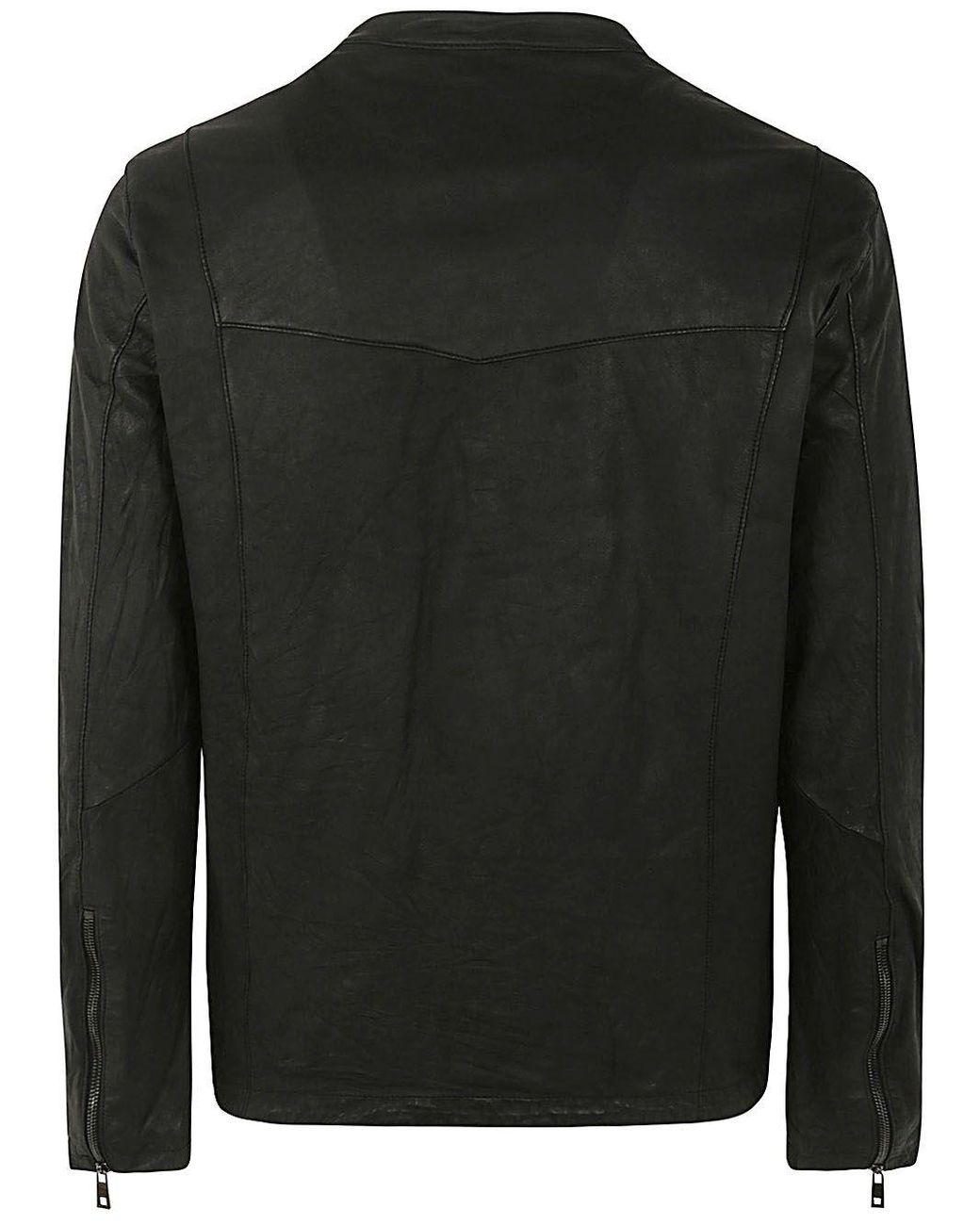 Herno Black Biker Jacket for men