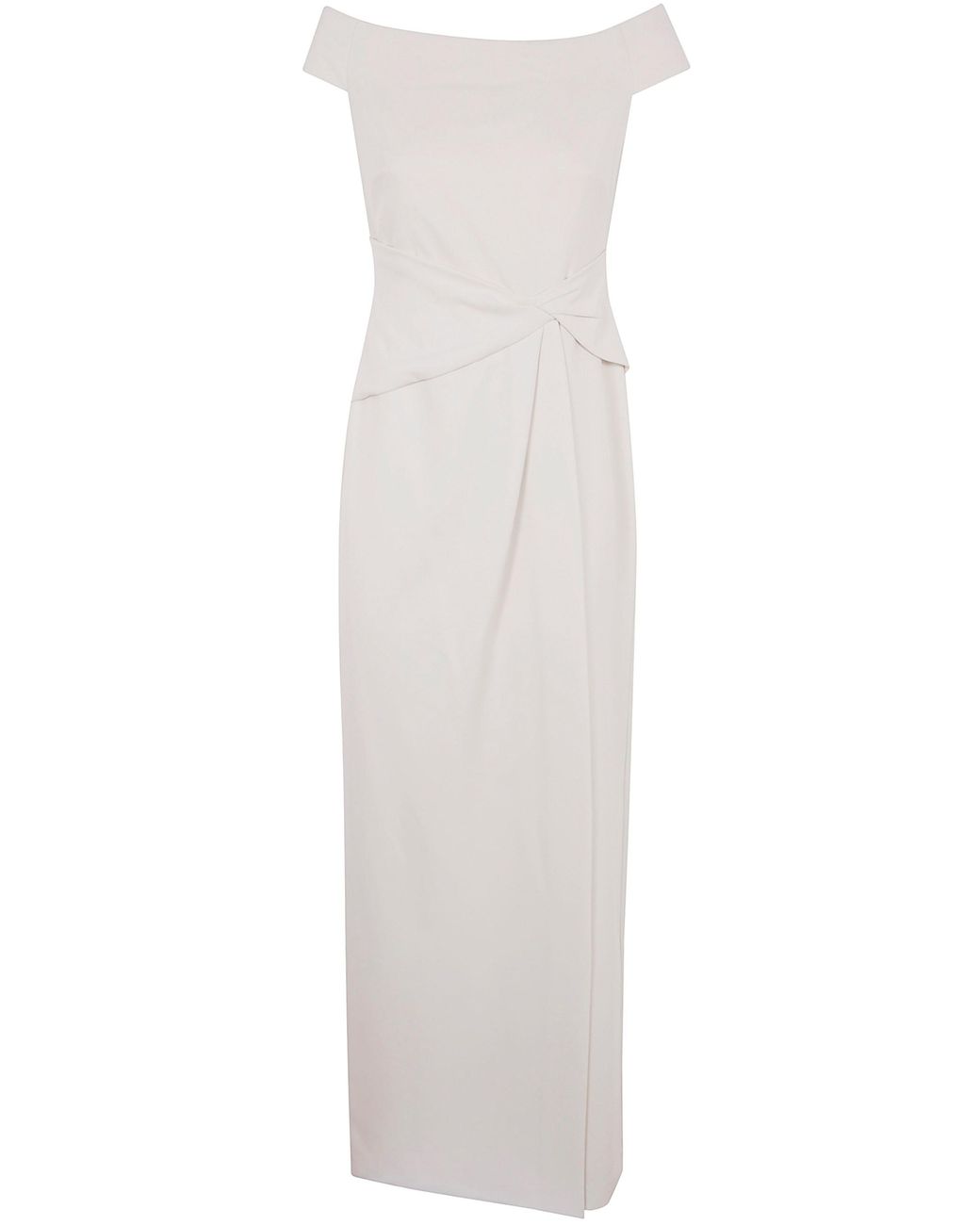 Ralph Lauren White Short Sleeves Mini Gown