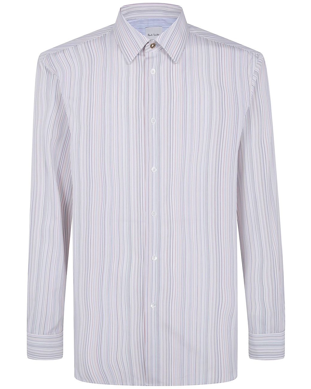 Paul Smith White Regular-Fit 'Signature Stripe' Cotton Shirt for men