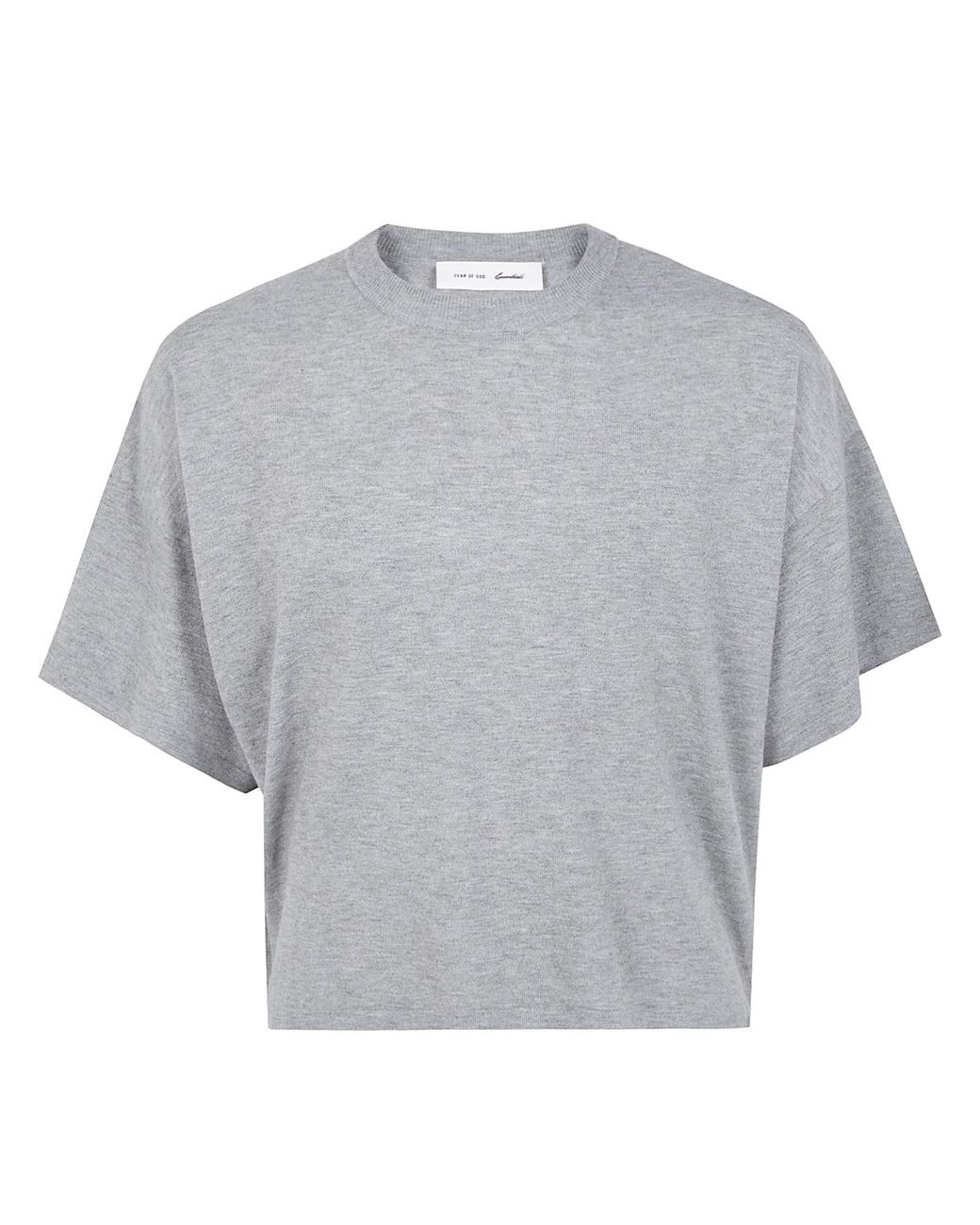 Fear Of God Gray Boxy Knit Tee